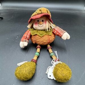 Vintage scarecrow fall decor, Halloween decor, autumn